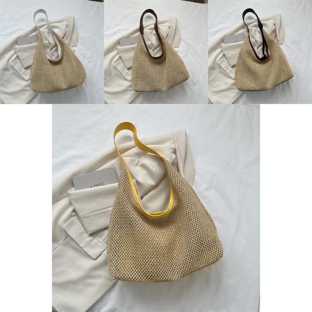 Fashionable Large Capacity Woven Handbag Tote Bag For Everyday Use In Multiple Colors