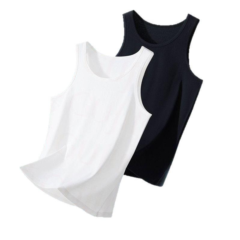 Men's Thin Pure Cotton Knitted Sleeveless Sports Tank Top