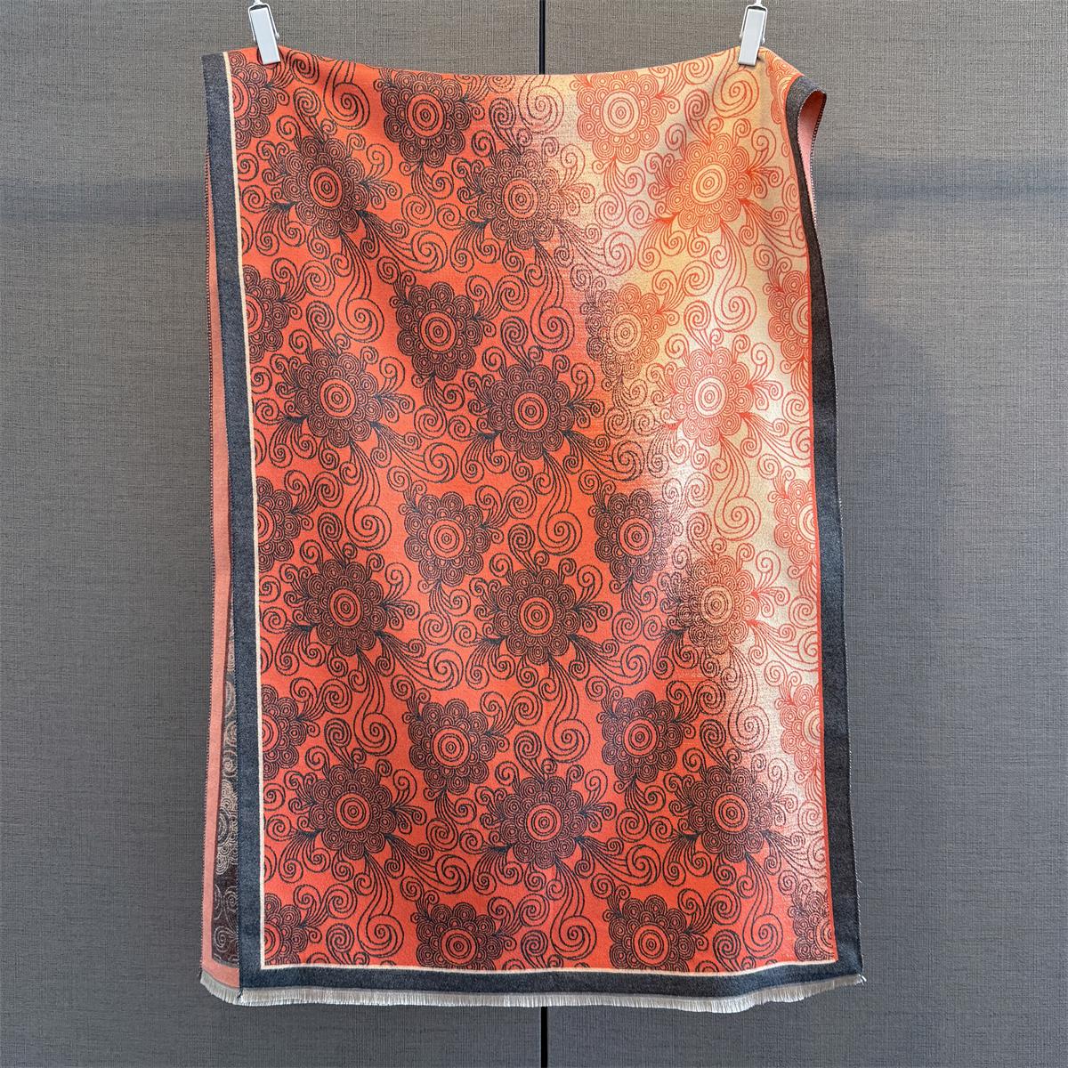 

Роскошный Теплый Шарф Для Женщин Утолщенная Шаль с Кистями Имитация Кашемира Пашмина Накидки Осень/Зима Защита от Холода Ветрозащита Одеяло