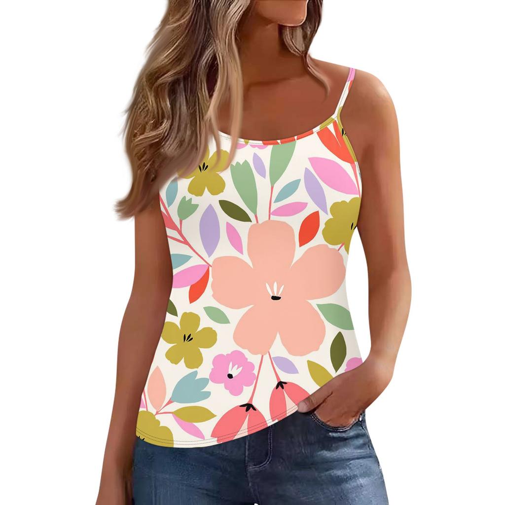 Women's Low-necked Sleeveless Vest U-neck T-shirt Suspenders
