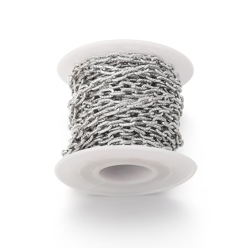 5yards/roll Metal Aluminium Chain Link Chain Unwelded Link Chain For Jewelry Making Chain DIY Bracelet Necklace Accessories