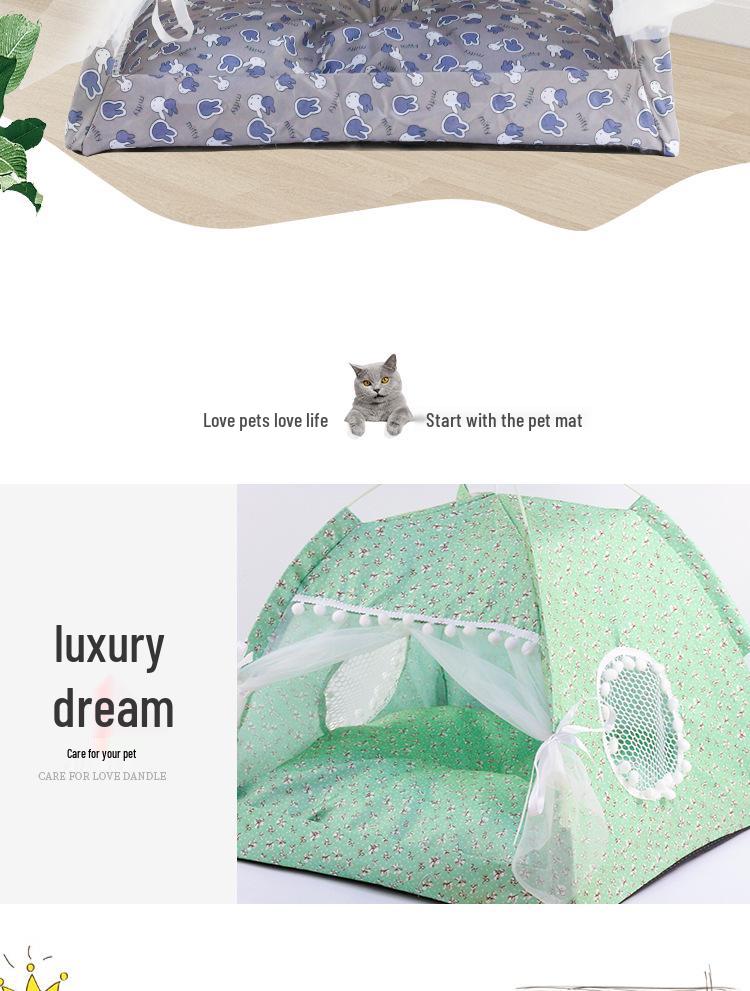 Washable Cat Tent Nest Bed