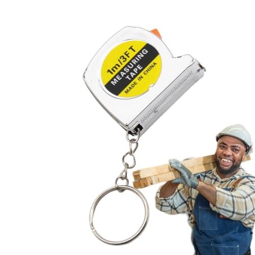Measuring Tape - 3FT Portable Steel Tape Measure, Retractable Self-Locking Tool | Easy-to-Read Imperial and Metric Scales, Compact Measuring Tape for