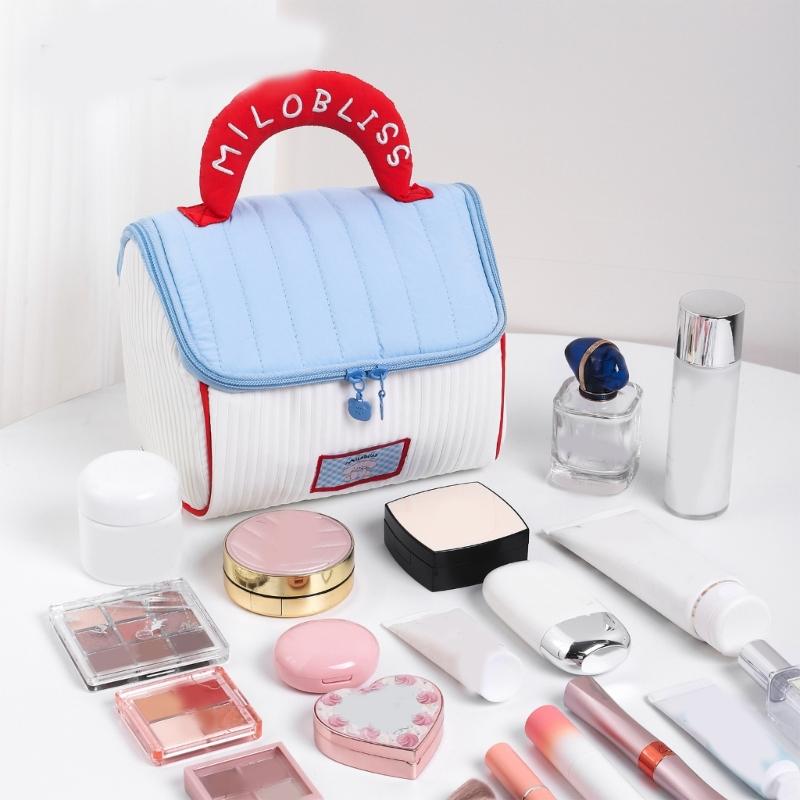 Cosmetic Bag Large Capacity Toiletry Bag Makeup Bag Skincare Storage Bag Lovely House Wash Bag for Women and Girls