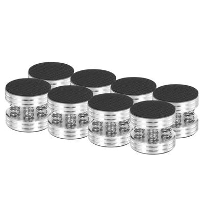 Uxcell 8pcs Subwoofer Insulation Pads, 45x40mm, Speaker Insulation Pad Feet, Turntable, Audio Studio Monitor Insulation Pads, Silver