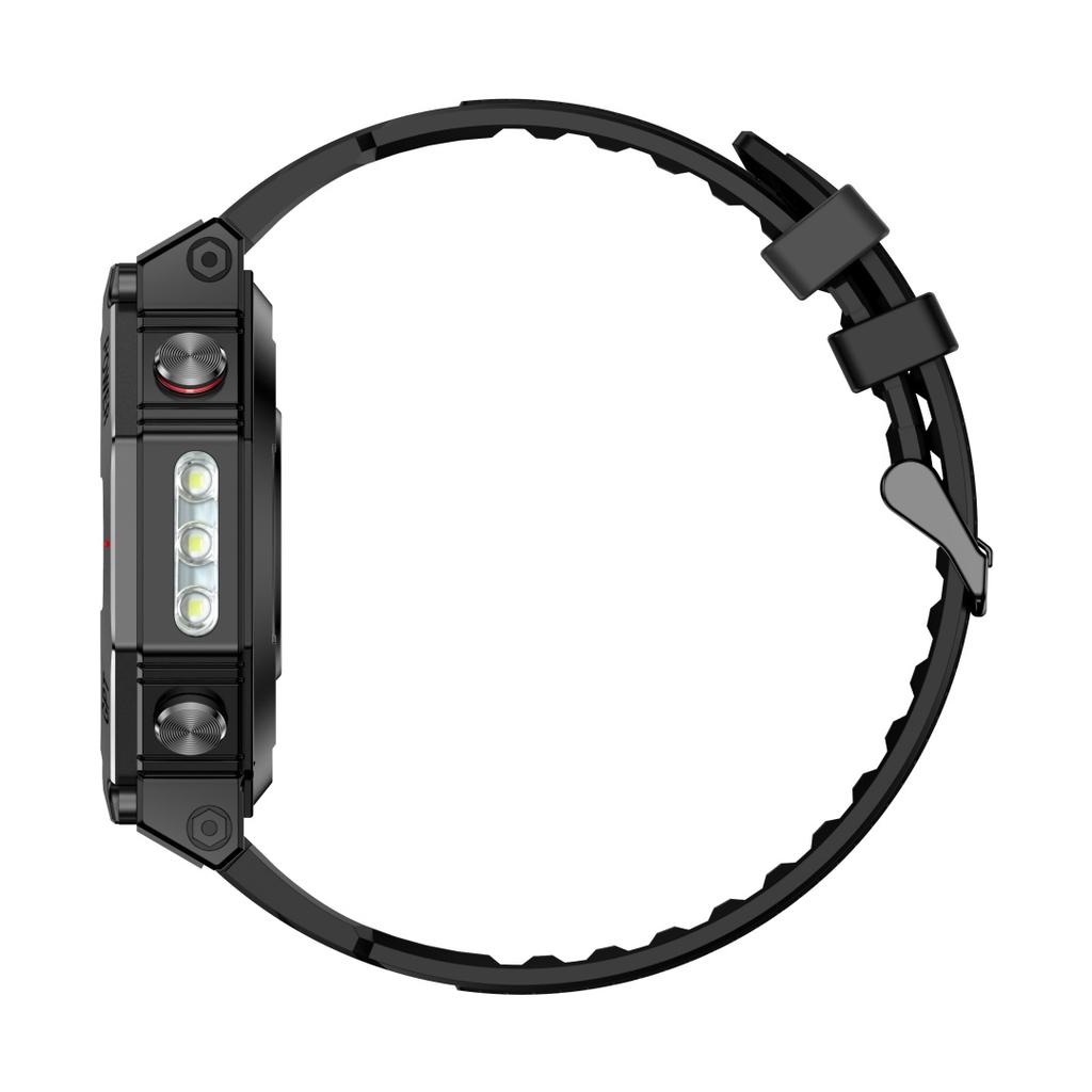 Rainbuvvy KC91 GPS Smart Bracelet 1.39inch TFT 360x360 BLE5.3 GPT 3ATM Waterproof 530mAh Bluetooth Call Flashlight Android Smartwatch