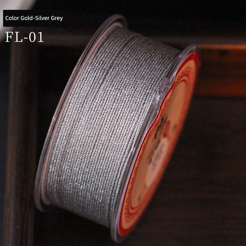 

Сделай сам Стильный Зашифрованный Нет. 72 Красный Веревочный Браслет Нефритовая Нить Color gold-silver gray/FL-01(0.85mm/Roll)