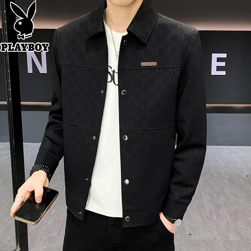 Playboy Men s Casual Slim Fit Lapel Jacket 2XL