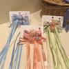 Children's Hanfu Headdress: Ancient Style Flower Ribbon Hair Tie & Fairy Hair Clip Accessories
