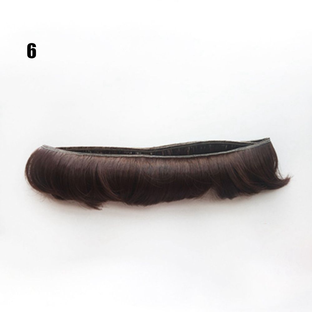 

1PC Kids Gifts High-Temperature Handmade Mini Dresses 1/6 1/4 1/3 Short Curly Wigs Doll Fringe Hair 6