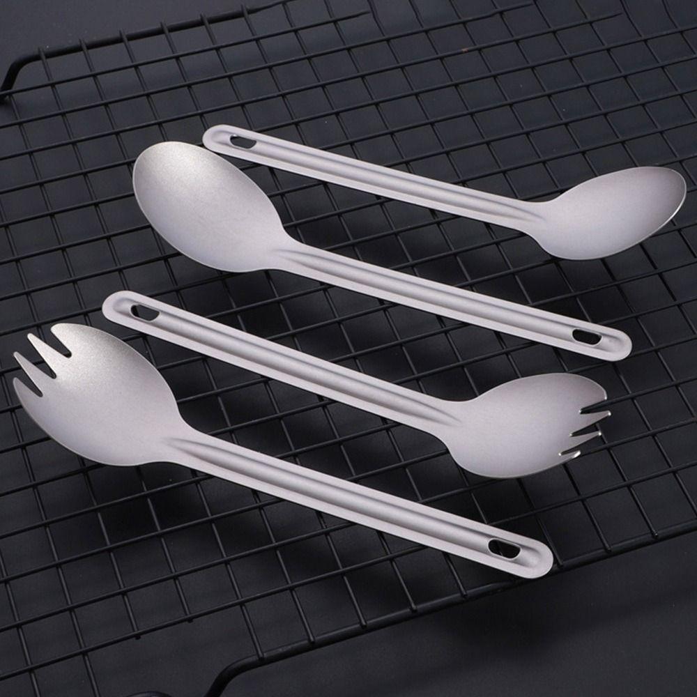 Environmentální venkovní kempingová vidlička s dlouhou rukojetí Vidlička na příbory Hůlky Outdoor Tool