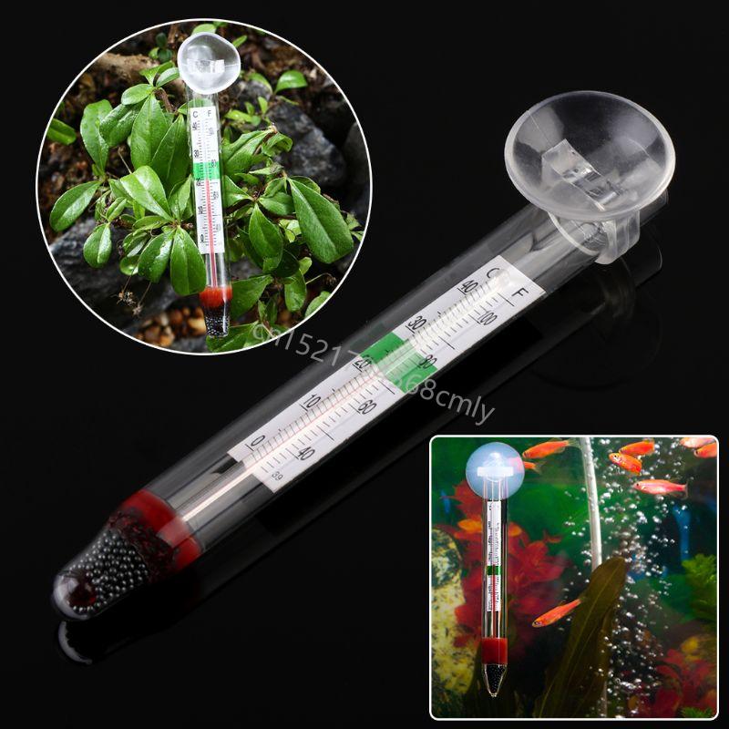 10-Pack Aquarium Floating Thermometer Accurate Fish for Tank Thermometers with Suction Cup 0-40℃ 40-100℉ Temperature 6XDE