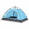 VidaXL Tente de camping 4 personnes bleu libération rapide, tente, abri de camping, abri de jardin, tente de jardin, abri 4004170