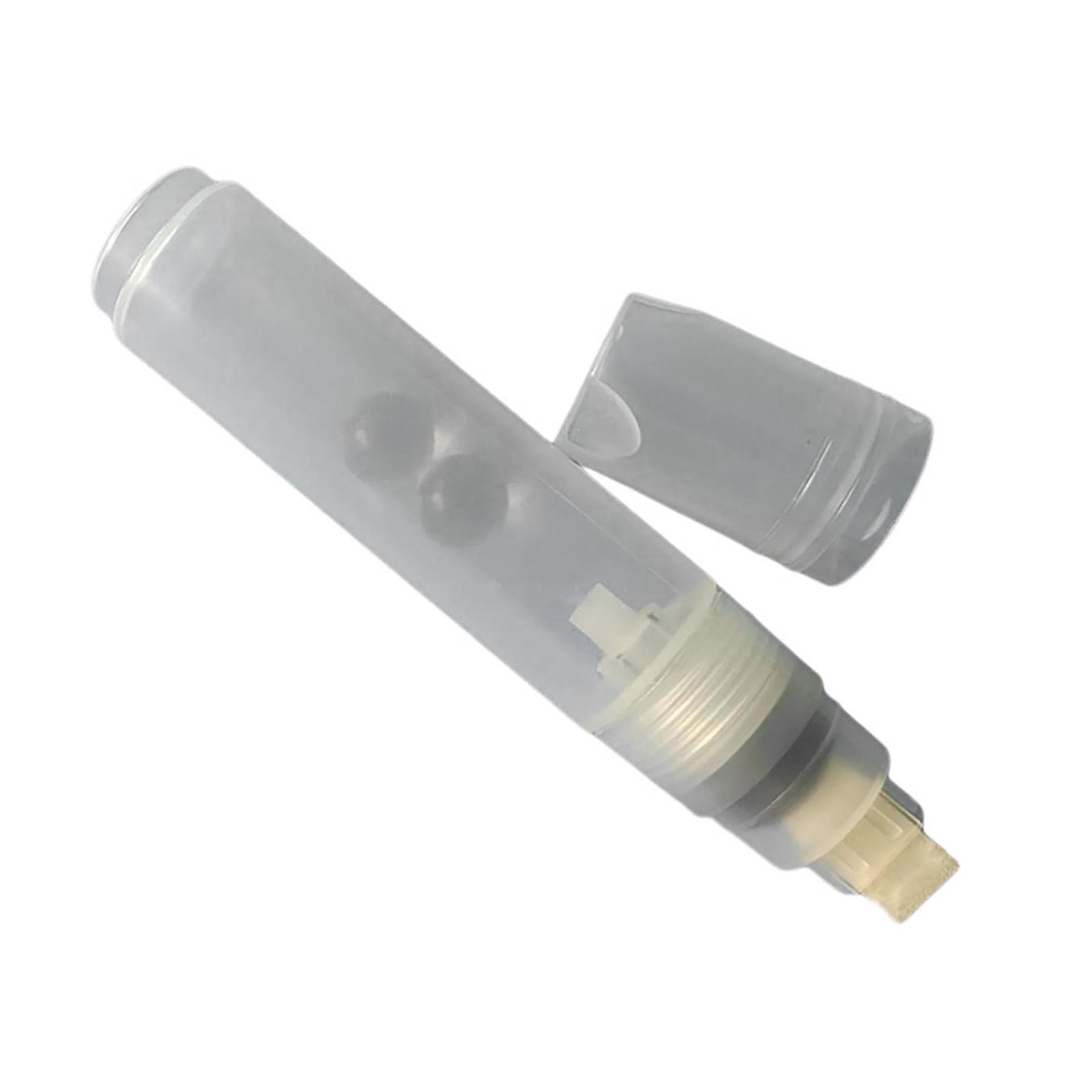 

Пустые ручки для рисования 10 мм с плоским или круглым наконечником, акриловые пустые маркеры, прозрачный стержень для ручки, заправляемые пустые маркеры для рисования A