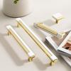 Double-colors Cabinet Pull Zinc Alloy Drawers Pull Nordic Kitchen Cabinets Handle  Cabinet Hardware