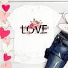 Women Tees Korean Fashion Cartoon Heart Print Summer Basic Female Clothes New Tops Short Sleeve O-Neck Tshirts Graphic T-Shirt