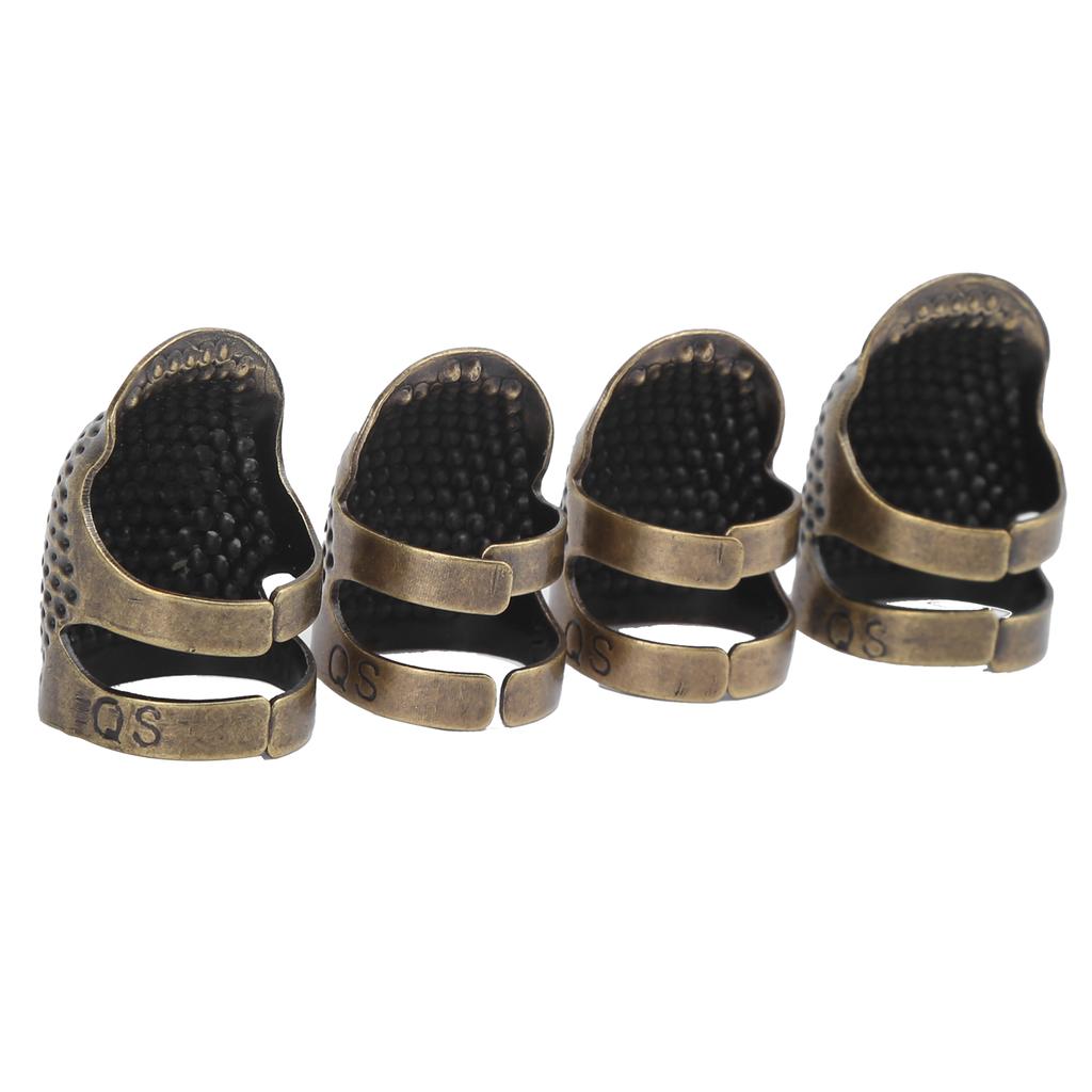 Naparstek do szycia Miedziany wielokrotnego użytku Wytrzymały metalowy ochraniacz palców do szycia Retro Praca ręczna 015