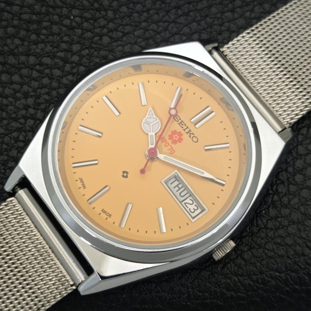 JAPAN VINTAGE REFURBISHED SEIKO EXPO 70 AUTOMATIC 6309A MENS WATCH A441819-1 Sk-a441819