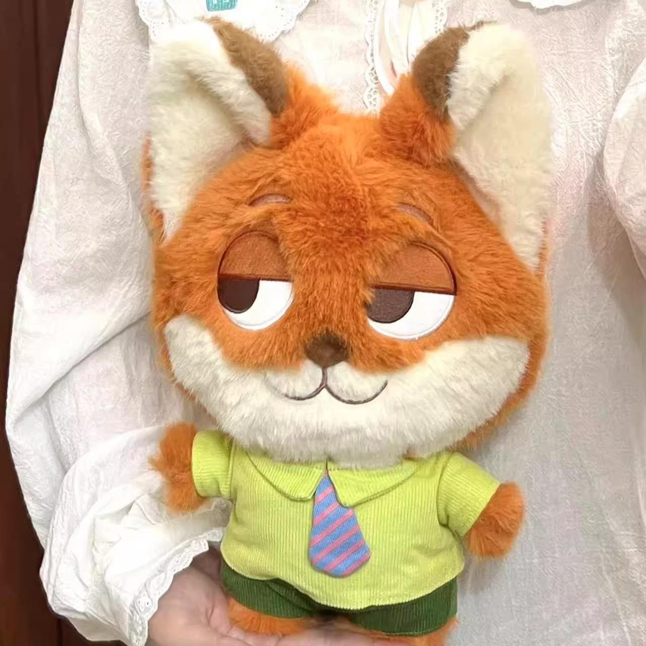 

Cartoon Q Version Fox Nick Doll Judy Doll Crazy Animal Fox Plush Toy Birthday Gift for Girlfriends