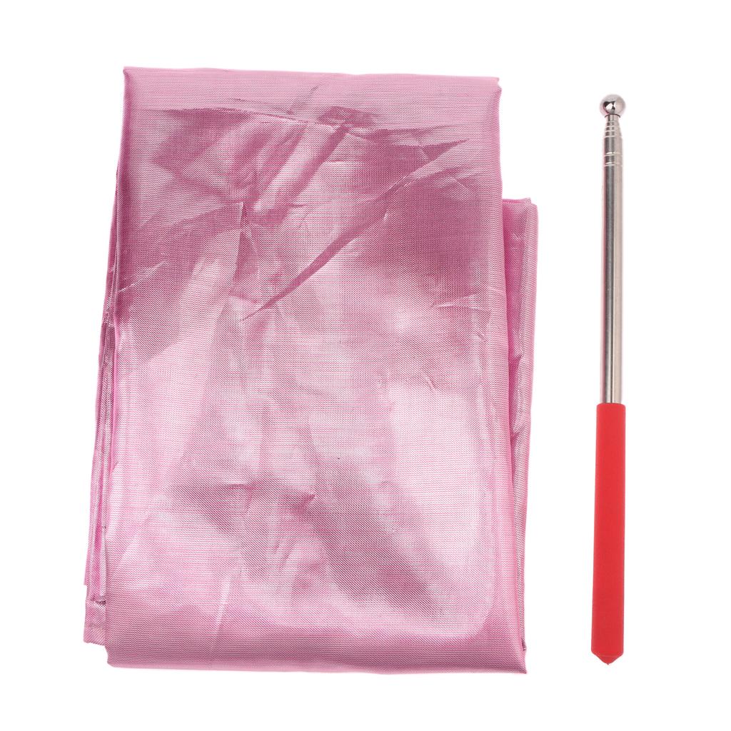 Belly Dance Props Flag Church Performance Accessories 190*140Cm Gradual Colors Belly Dance Props Semicircle Flags With Sticks