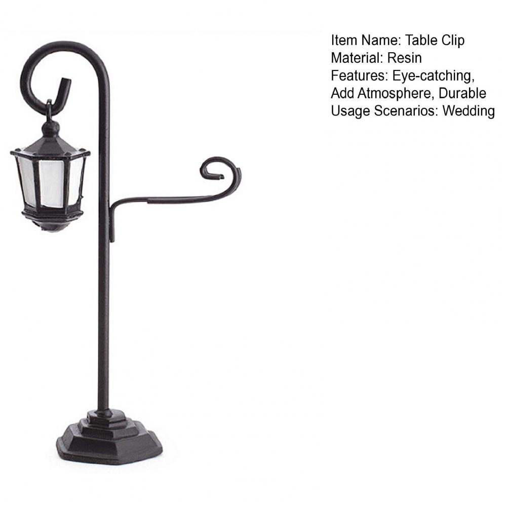 Street Lamp Table Clip Eco-Conscious Decor With Vintage Glow, Perfect For Weddings, Cafés & Home Offices Reusable