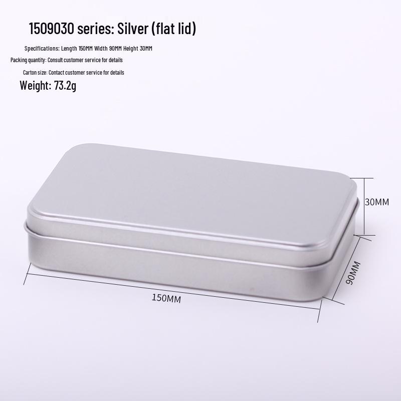 In-Stock Frosted Square Tin Box for Makeup: Eyeshadow, Blackhead Needle, Eyebrow Pencil Packaging