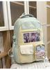 Schoolbag Japanese new high-value fresh and sweet contrasting splicing backpack junior high school students lightweight large-capacity backpack