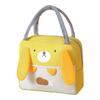 Lunch Box Bag Large Capacity Canvas Waterproof Aluminum Foil Insulated Food Handbag for Office Workers Students