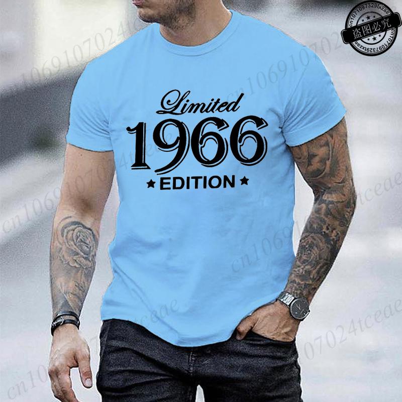 Made In 1966 Mens Short Sleeved TShirts Limited Edition 1966 Design Printed Mens Women Tshirt Summer Top Casual Clothing
