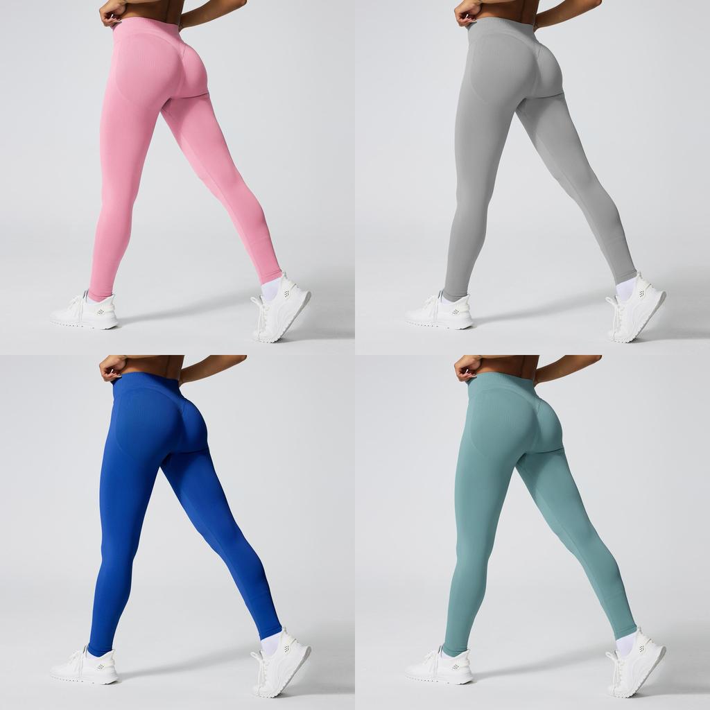 Seamless High Waist Peach Hip Yoga Pants For Women With Moisture Wicking Fitness Tights For Gym And Running