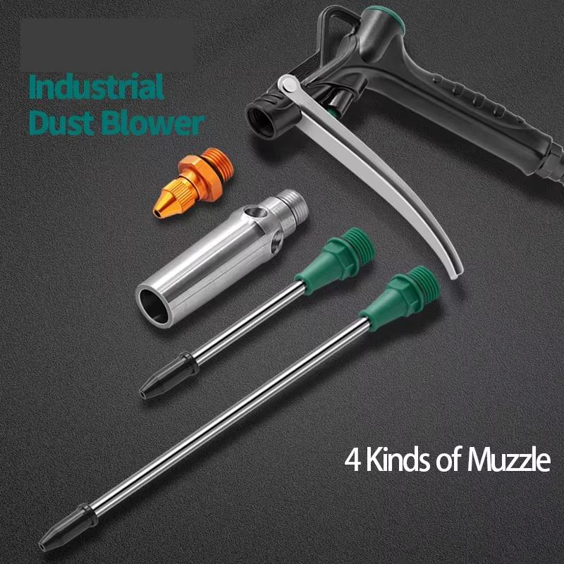 Pneumatyczny pistolet do przedmuchu powietrzem Wysokociśnieniowy pył Stop aluminium Pistolet do czyszczenia Pistolet powietrzny Czyszczenie z regulowaną dyszą