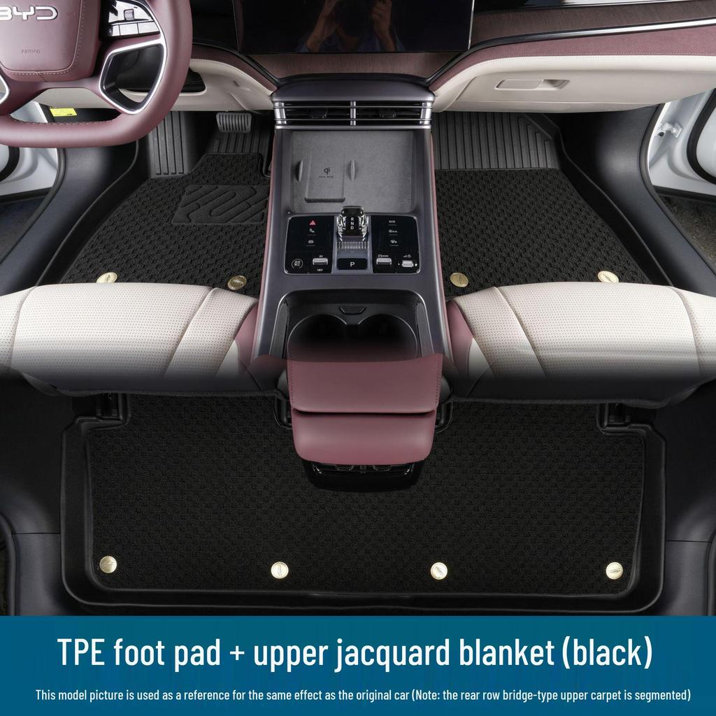 Compatible Yueyi 07 Floor Mats: Non-Slip, Wear-Resistant, Eco-Friendly TPE, Custom Fit for 25 Models.