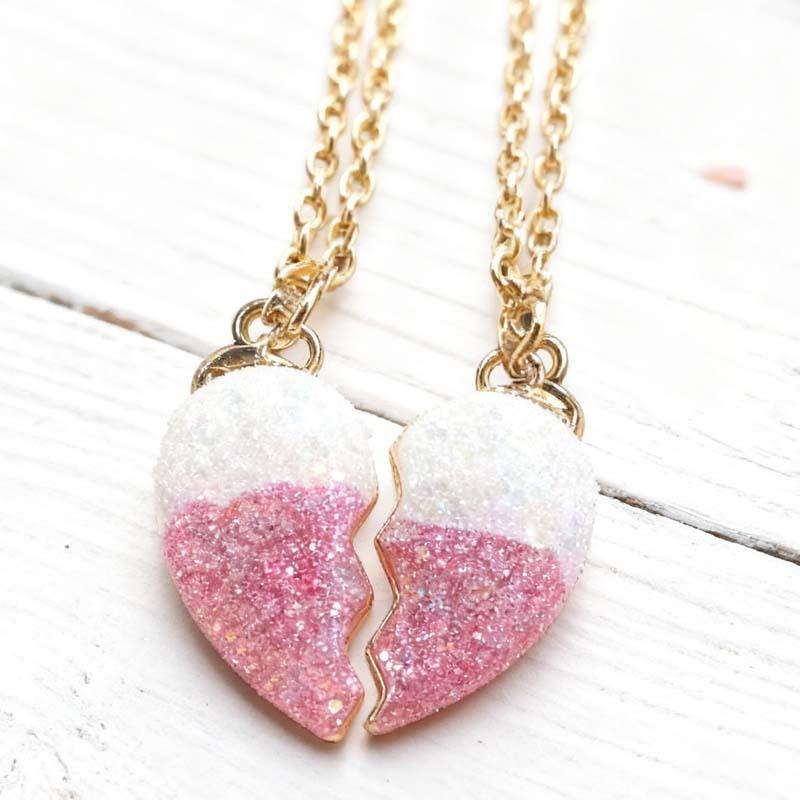 Bff Friendship Necklace, Magnetic Attraction Heart Necklace, Magnetic Necklace Set, Jewelry