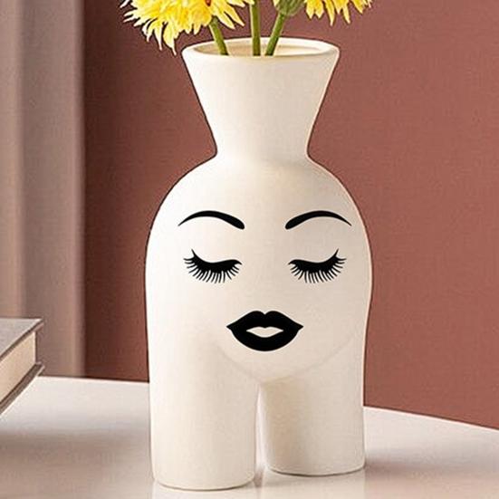 6 גליונות מדבקות פנים שפתיים עיניים גבות אף מדבקות דבק עצמי מדבקות פנים לאישה לעבודות יצירה עציצים קישוט למסיבת חג