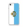 Coque Téléphone – Drapeau Saint-Marin – Compatible iPhone 8 – Étui Souple – Résistant Et Antichoc - Silicone - Pixelforma