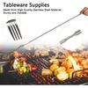 Extendable Fork,8.7 to 25.4 Inch Expandable fork prank,Expandable Telescopic BBQ Fork, Stainless Steel, Extendable Handle,Long Dinner Fruit Dessert