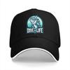 Dive 4 Life Unisex Baseball Caps Peaked Cap Shark Scuba Diving Sun Shade Hats for Unisex WoUnisex