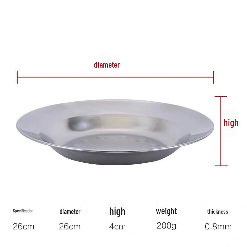 304 Stainless Steel Multi-Purpose Round Plate