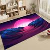 1pc Purple White Wave Gaming Bathroom Absorbent Mats Anti-Slip Mats Home Decor Supplies Carpets Home Kitchen Floor Mats