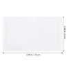 10Pcs Clear Index Card Pockets Self Adhesive Label Holders Protective Transparent Card Organizers for Library Office Warehouse
