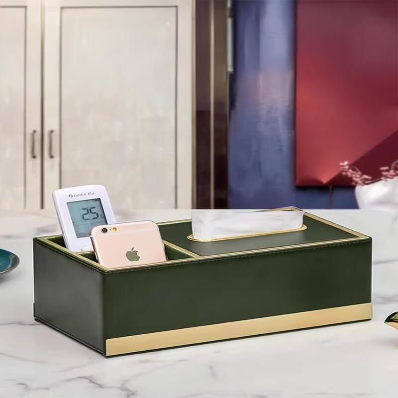 Luxury Retro Green Desktop Tissue Box