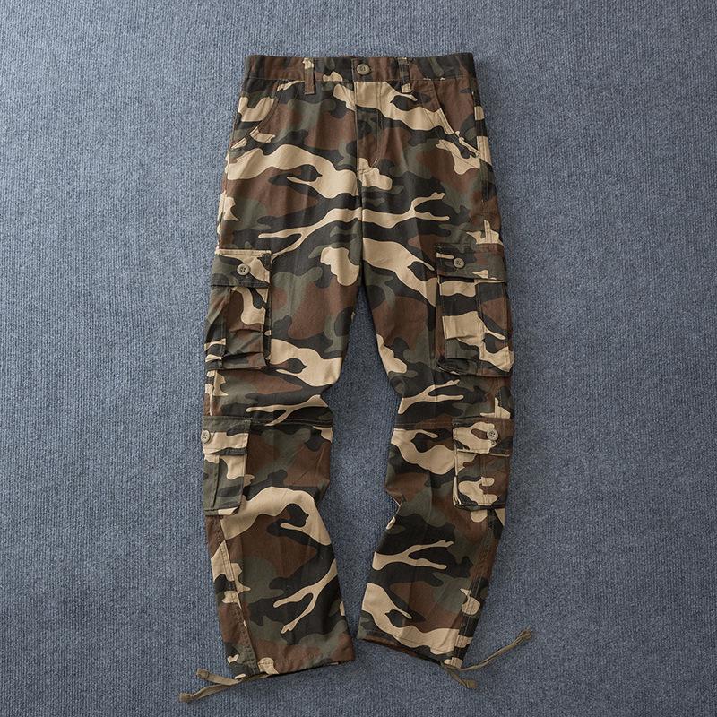 

2026 Spring Men s Camouflage Cargo Pants: Straight, Loose Fit for Casual, Sports, or Workwear; Plus Size Available. 30