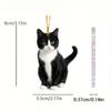 Black Cat Rearview Mirror Pendant Hanging Ornament for Car Interior Decoration Adds Warmth & Personality To Any Vehicle