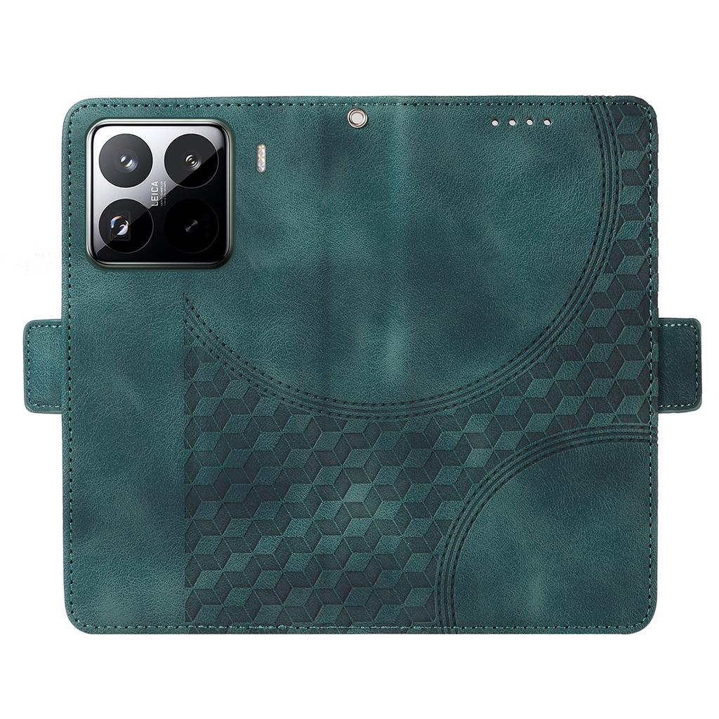 For Xiaomi 15 Pro Case PU Leather Phone Cover Rhombus Starry Imprinted