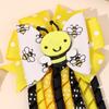 2Pcs Cartoon Bee Hair Clips For Girls Cute Dot Curly Ribbon Tassel Hairpins Kids Trendy Ponytail Hair Accessories Heawear Gift