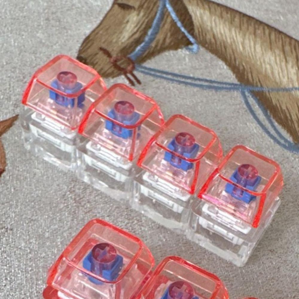 Stress Relief Fidget Clicker Toy LED Keyboard Decompression Keychain New Key Chain For Adults