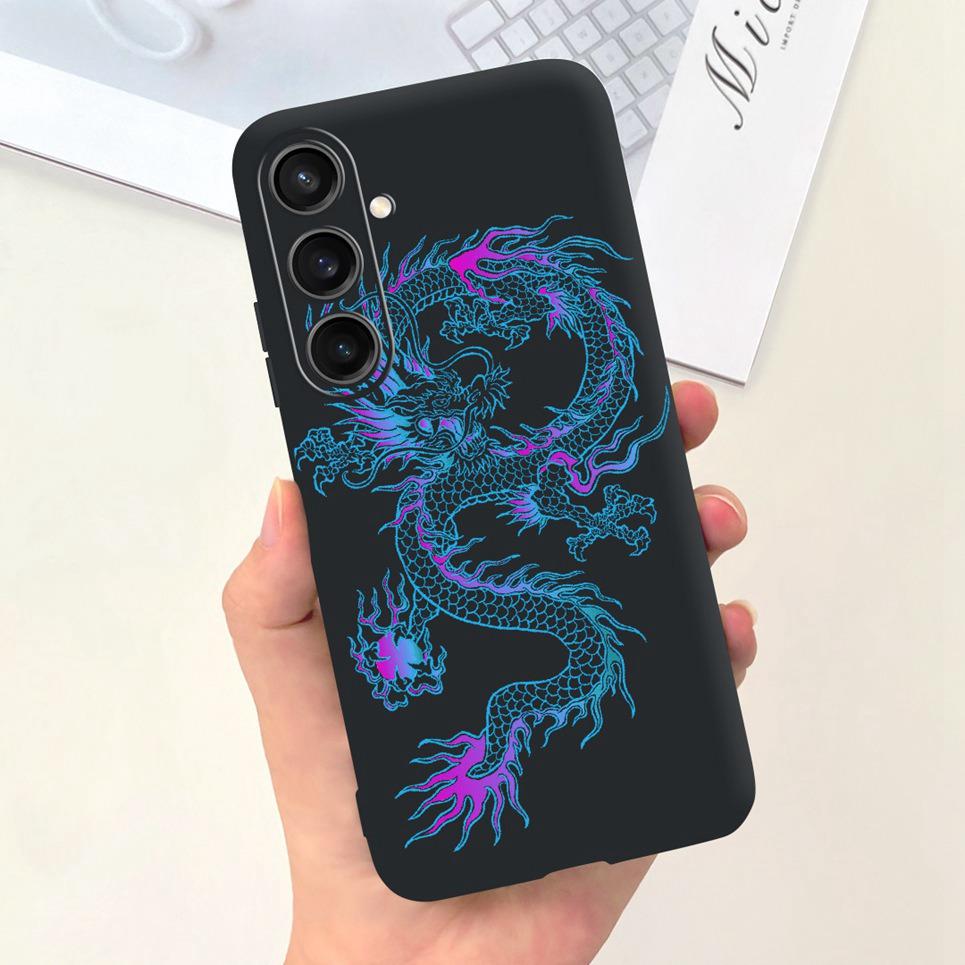 For Huawei Samsung Galaxy M15 F15 Back Cover Soft Matte Liquid Silicone Funda Samsung F15 Coque Astronaut Dinosaur Housing