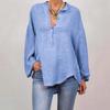 2025 New Women's Casual Long Sleeve Door Tube Stand Collar Regular Multicolor Tops Shirt