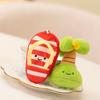 Slippers Fruit Tortoise Shaped Plush Keychain Toy Short Material Doll Gifts