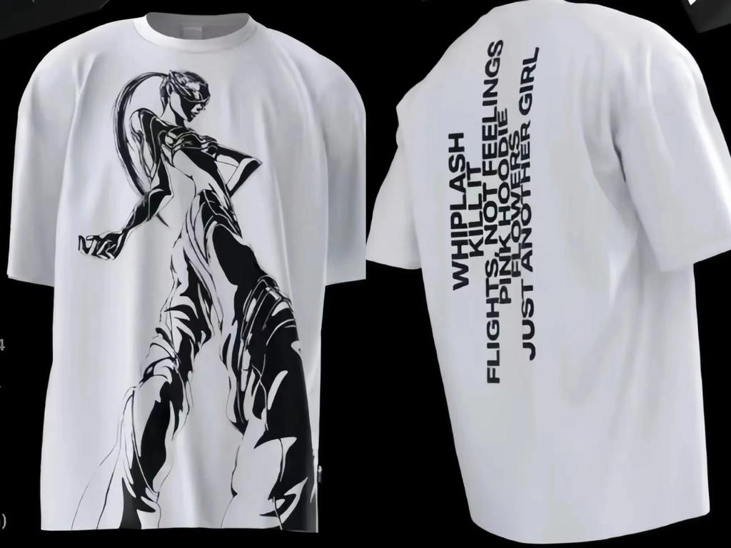 KPOP Aespa Whiplash Limited Edition Cotton T-shirt Short Sleeve KARINA GLSELLE WINTER NINGNING Same Print Loose Anime Techno Top